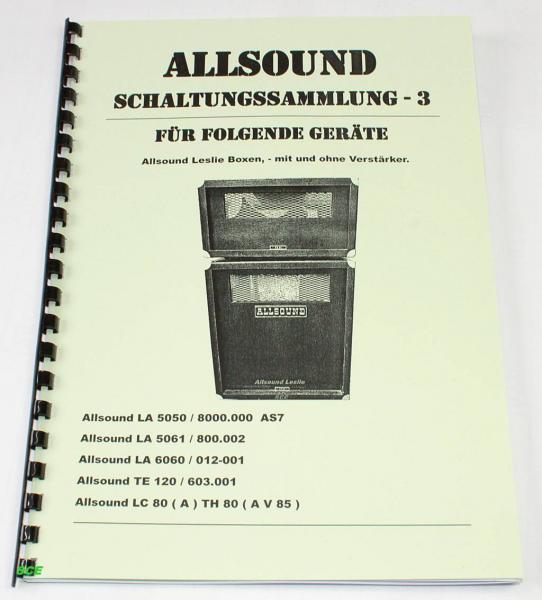 Allsound / Technische-Unterlagen Sammlung 3
